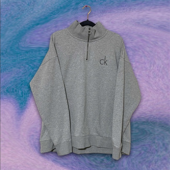 ♥︎ Calvin Klein Jeans Quarter Zip Sweater ♥︎ - Picture 1 of 9